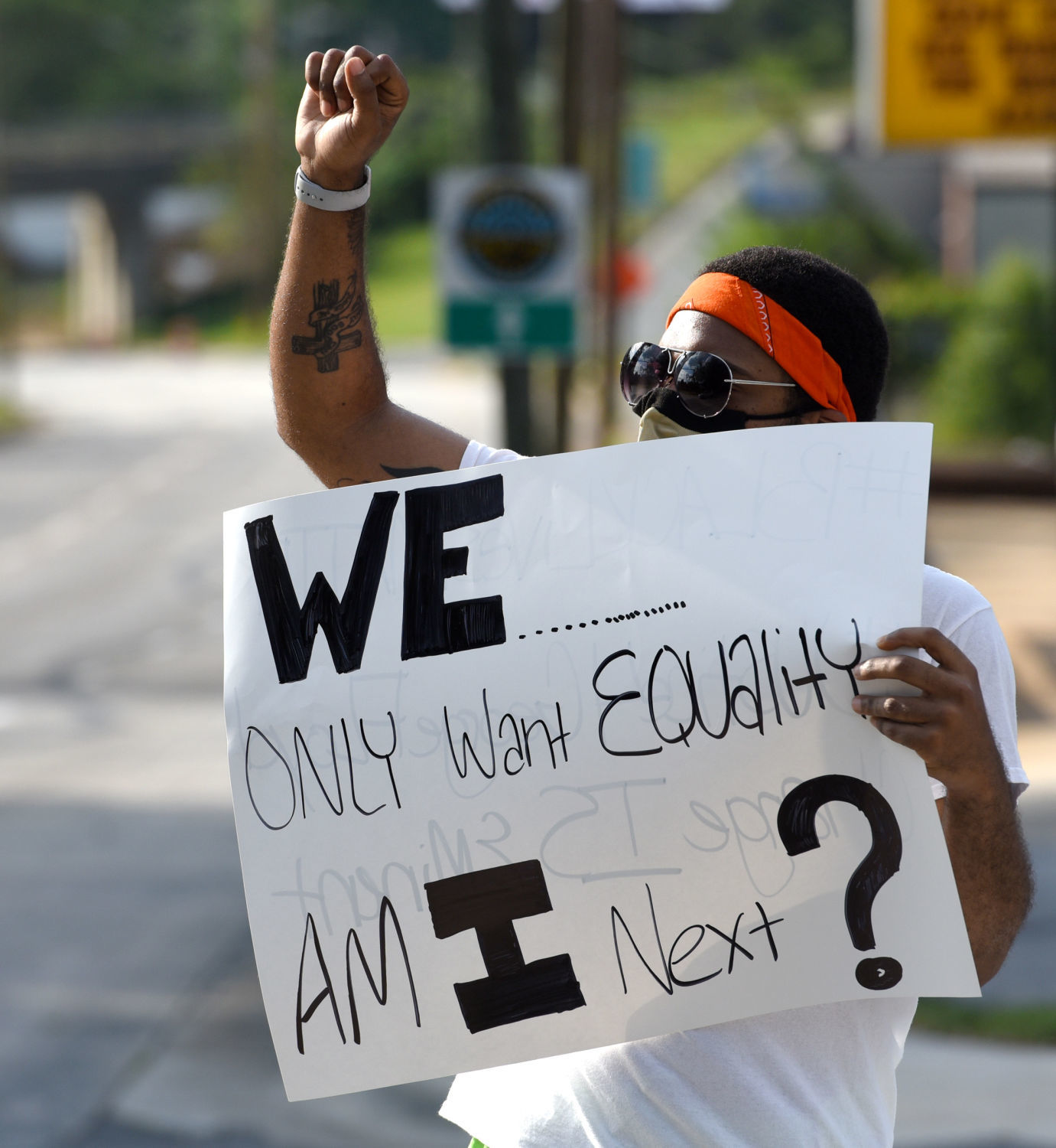 Public Safety Building protest